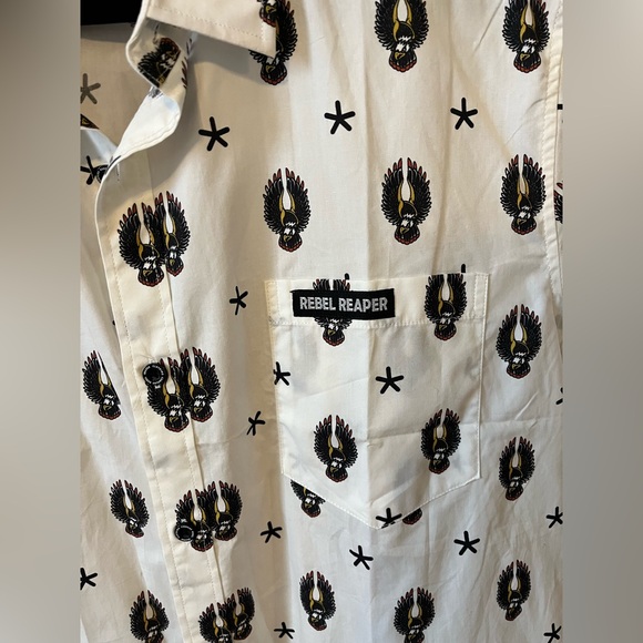 Rebel Reaper Button Up - Picture 3 of 5